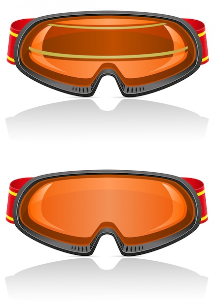 Skibrille vektor-illustration