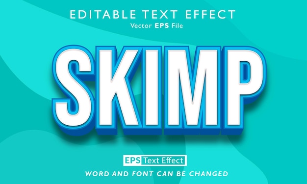 Skimp-texteffekt