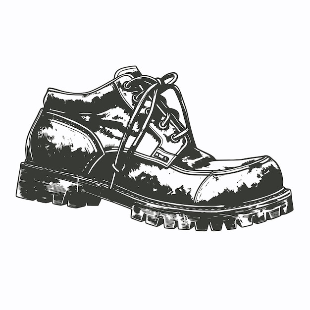 Skizze eines Schuhs