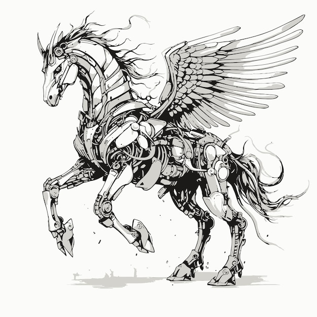 Skizze von Pegasus