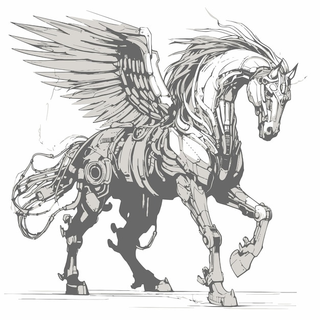 Skizze von pegasus