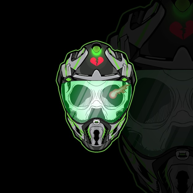 Skull race helm