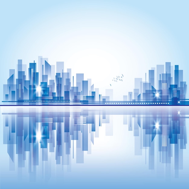 Skyline der Stadt