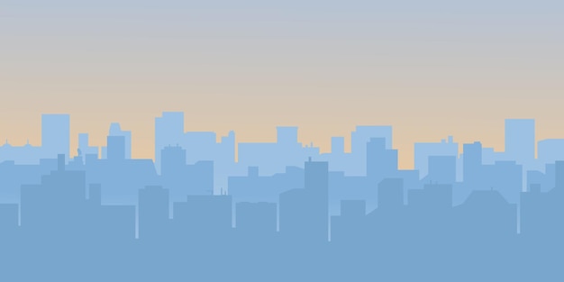 Skyline-silhouette-hintergrund der stadt