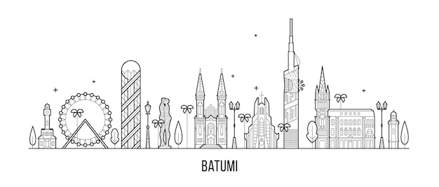 Skyline von Batumi, Georgien