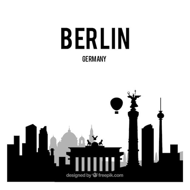 Vektor skyline von berlin