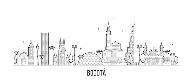 Skyline von bogota in kolumbien