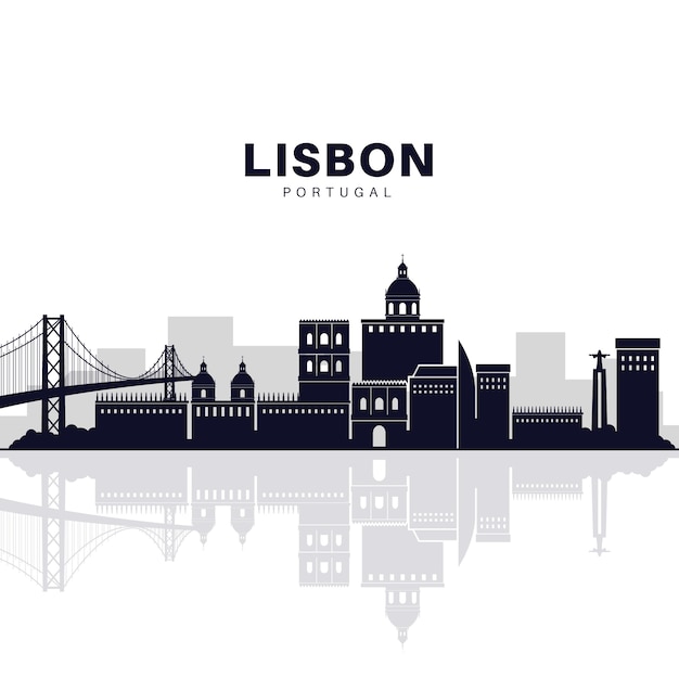 Skyline von lissabon