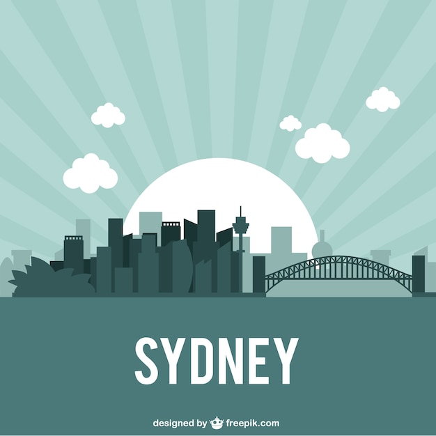 Vektor skyline von sydney