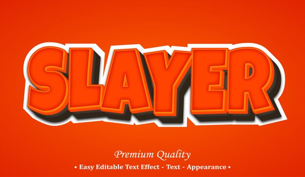 Slayer 3d-schriftstil-effekt