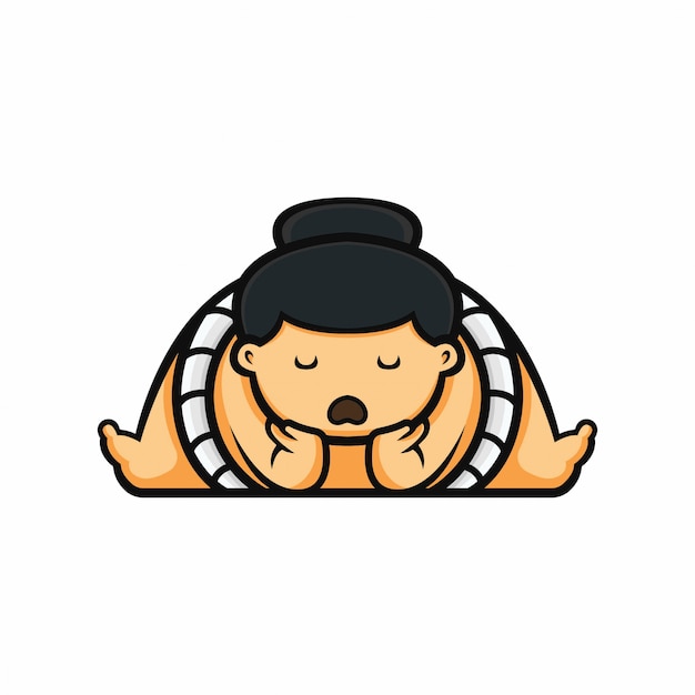 Sleepy sumo character design