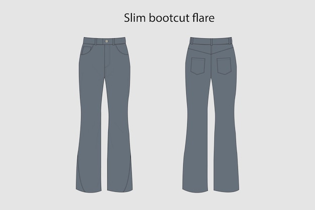 Slim bootcut flare 1