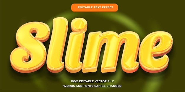 Slime editierbarer texteffekt modern