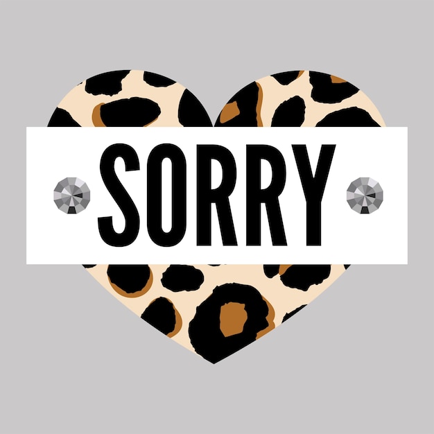 Slogan sorry cool phrase grafik vektor print fashion schriftzug