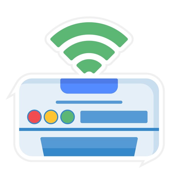 Smart Air Conditioner-Icon-Vektorbild kann für Smart Home verwendet werden