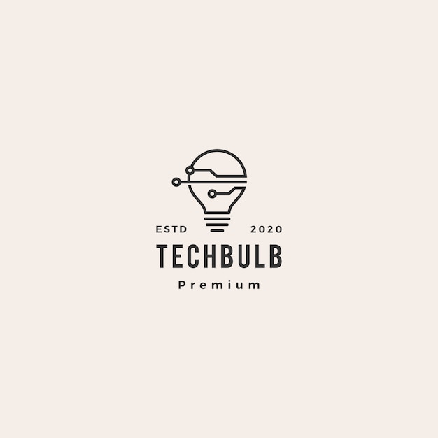 Smart bulb tech logo