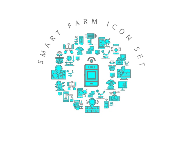 Smart-farm-icon-set-design