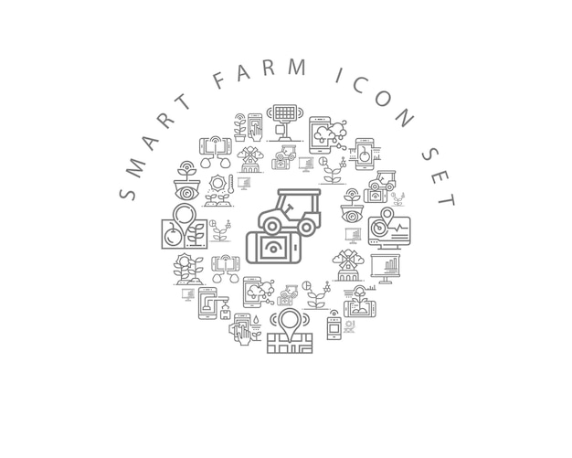 Smart-farm-icon-set-design