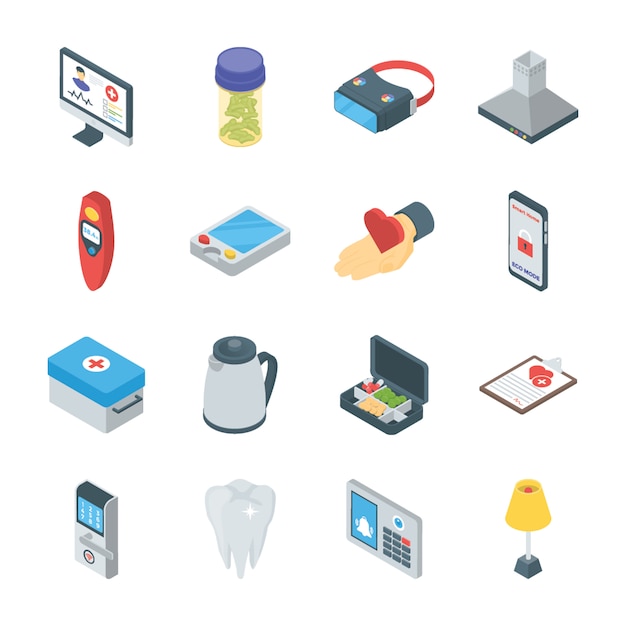 Smart gadgets und haushaltsgeräte icons