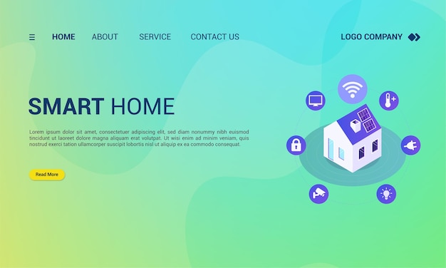 Smart-home-landing-page-vorlage