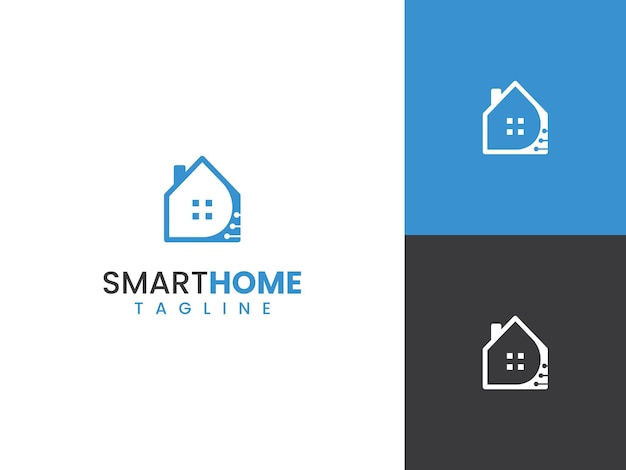 Smart-home-technologie-logo-vorlage für unternehmen und unternehmen