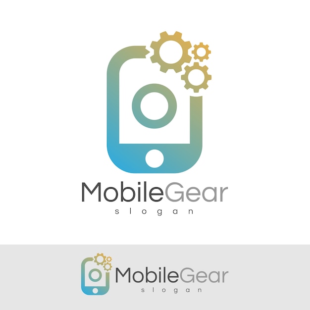 Smart mobile anfangsbuchstabe o logo design