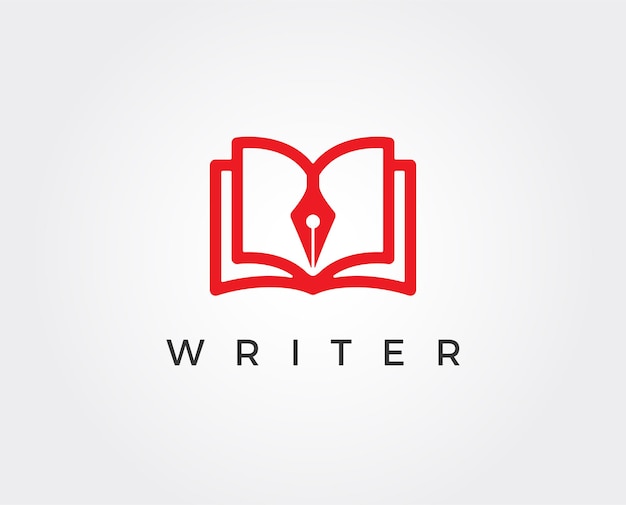 Smart writer-vektor-logo-vorlage