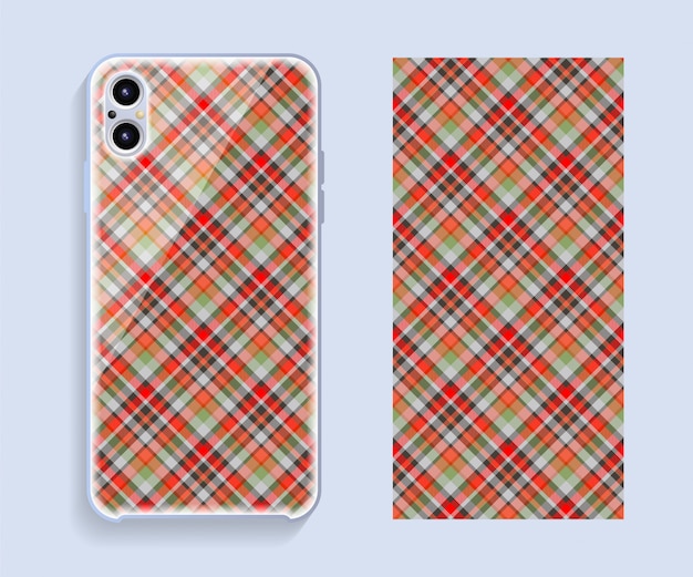 Smartphone-Abdeckung Tartan-Stil