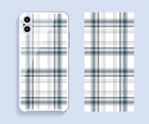 Smartphone-cover-design. geometrisches muster der vorlage für den hinteren teil des mobiltelefons. flaches design.