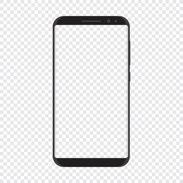 Smartphone mit transparentem Hintergrund
