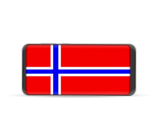 Smartphone-norwegen-flagge