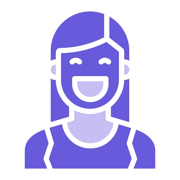 Vektor smiling women vector illustration