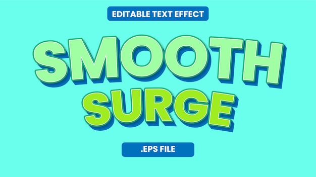 Smooth surge farbig mit grünem und blauem text-effekt ii illustration