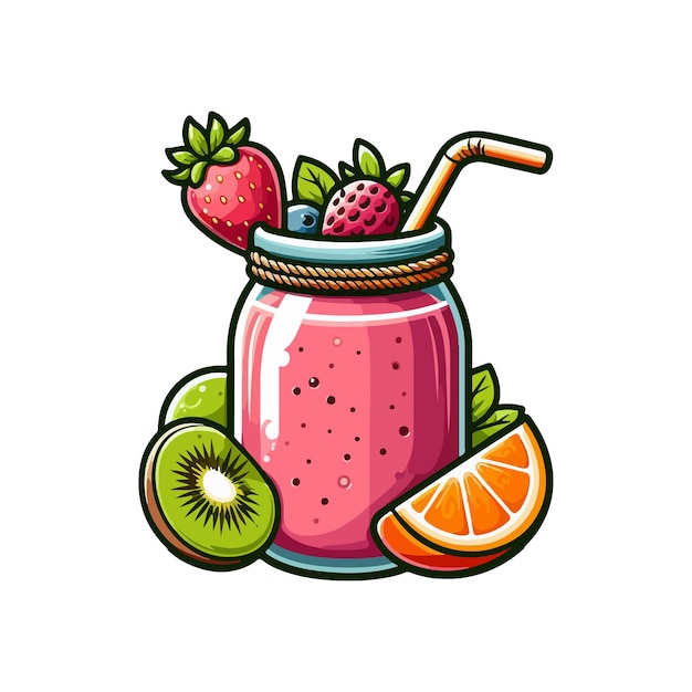 Vektor smoothie-ai-generiertes bild