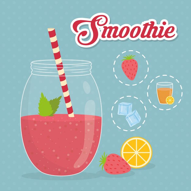 Smoothie-design. illuistration