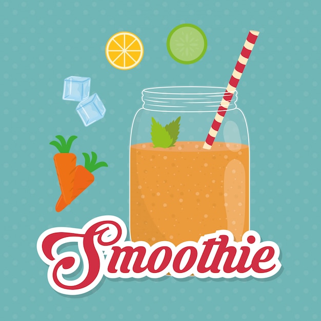 Smoothie-design. illuistration