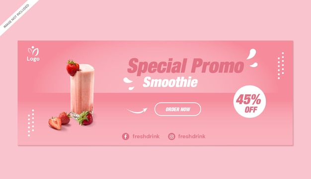 Smoothies-Banner-Store-Vorlage