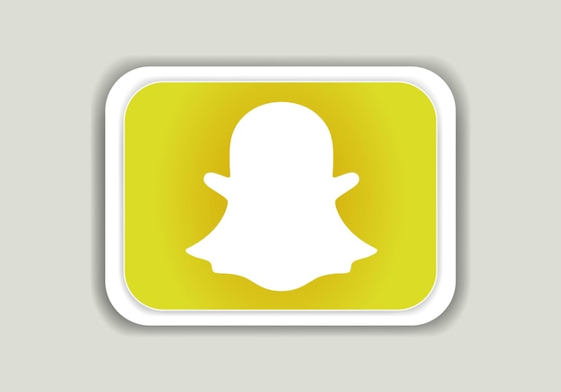 Vektor snapchat-logo-zeichen-symbolvektor symbol für online-dienste für mobile apps social-media-app-logo