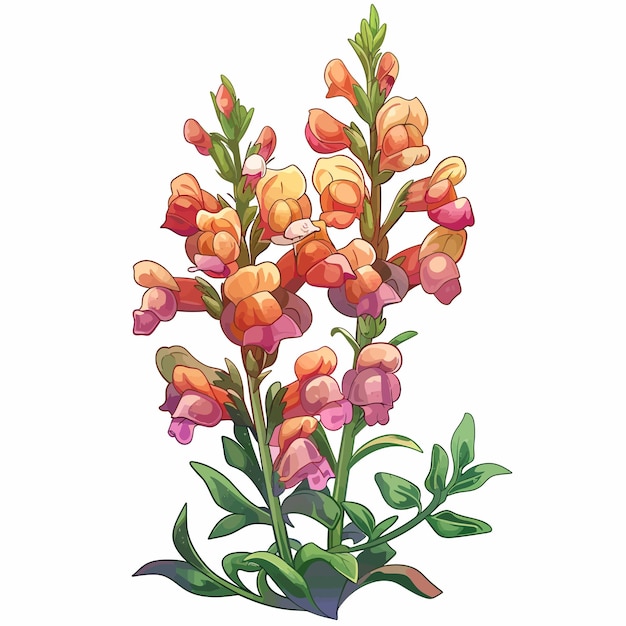 Vektor snapdragonblumen