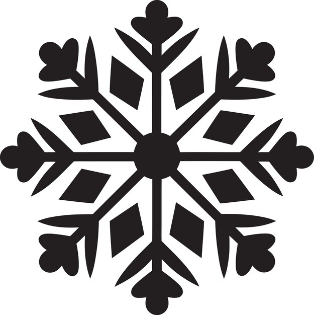 Vektor snowflakes radiance enthüllt ikonisches emblem-design frosty enchantment entfaltetes logo-vektor-design