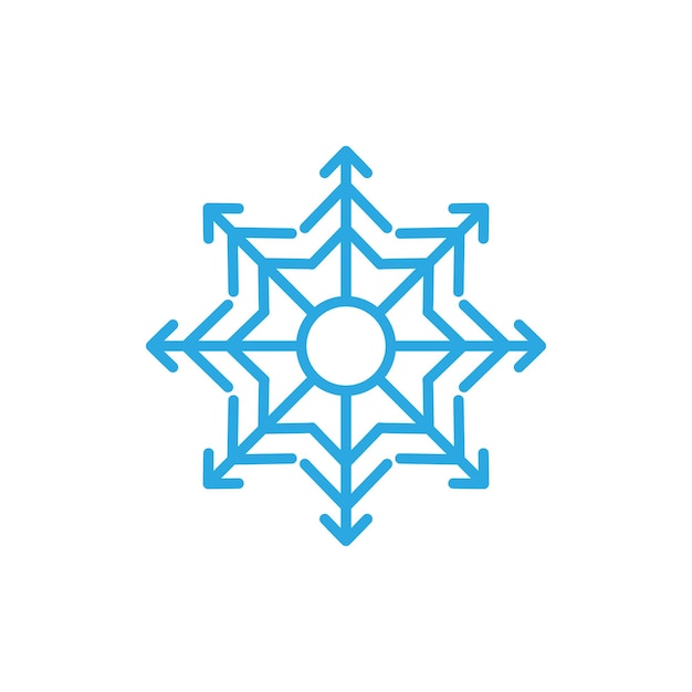 Vektor snowflakes-stil-design-illustration