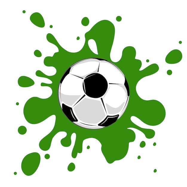 Soccer ball grün splatter