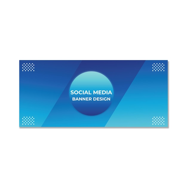 Vektor social media banner design