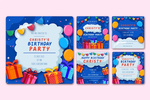 Social-Media-Beiträge zum Geburtstag