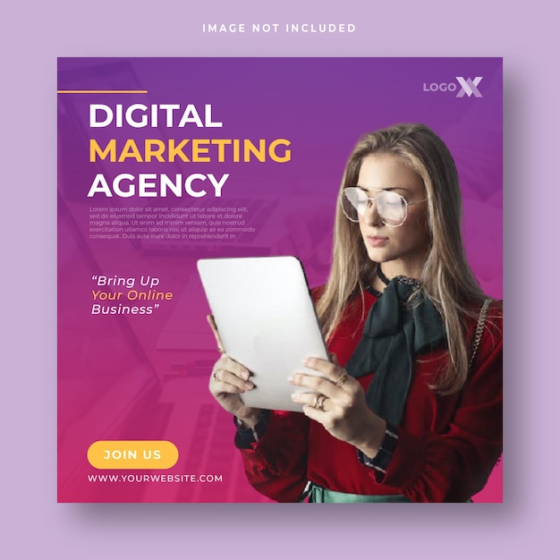 Social-Media-Beitrag einer Agentur für digitales Marketing