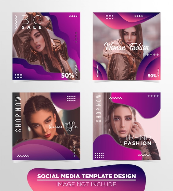 Social media beitrag template-design