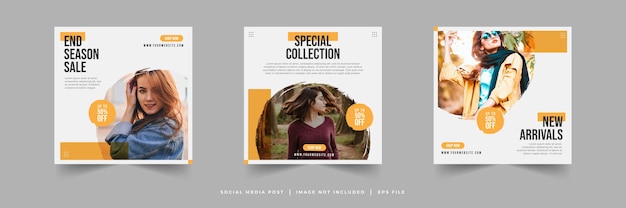 Social-Media-Beitrag zum Modeverkauf