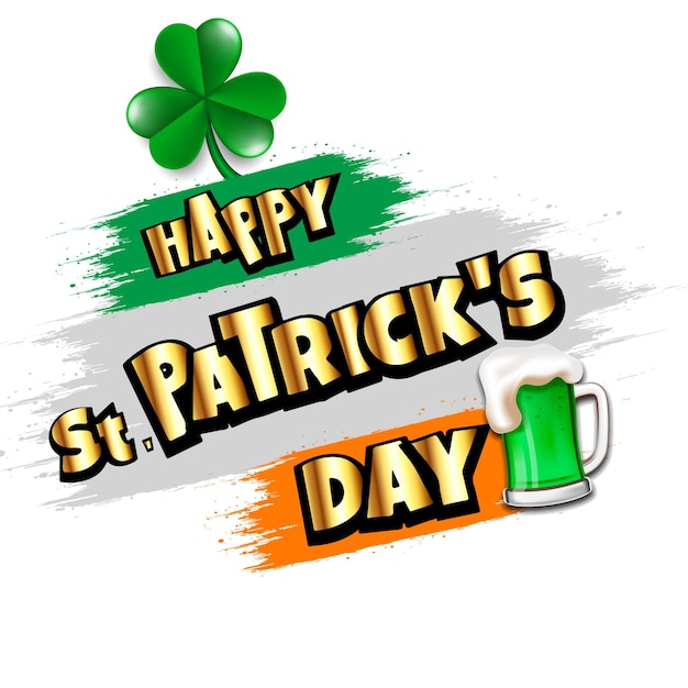 Vektor social-media-beitrag zum st. patrick's day