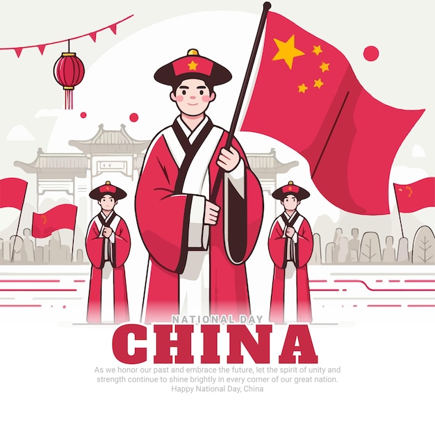 Social Media-Design zum chinesischen Nationaltag