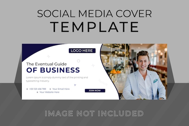 Vektor social-media-facebook-cover-template-design